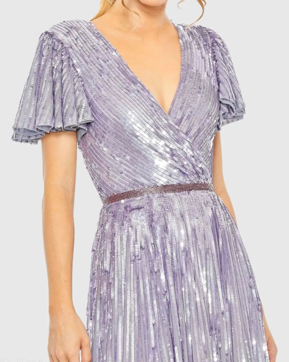 Women's Purple Dress - Neck Gown