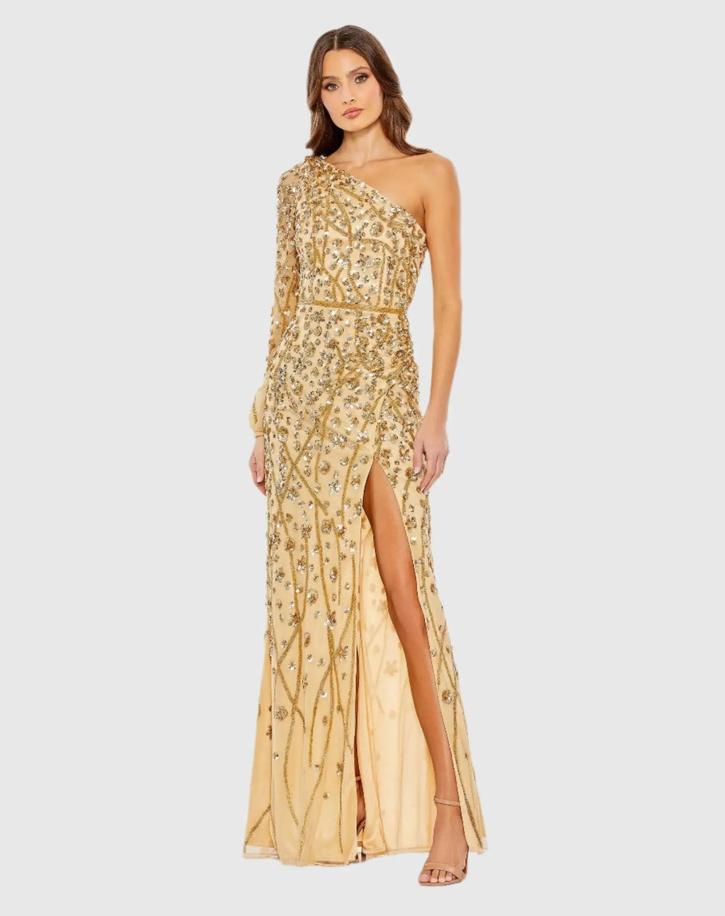 Women's Dress - Sequin One-Shoulder