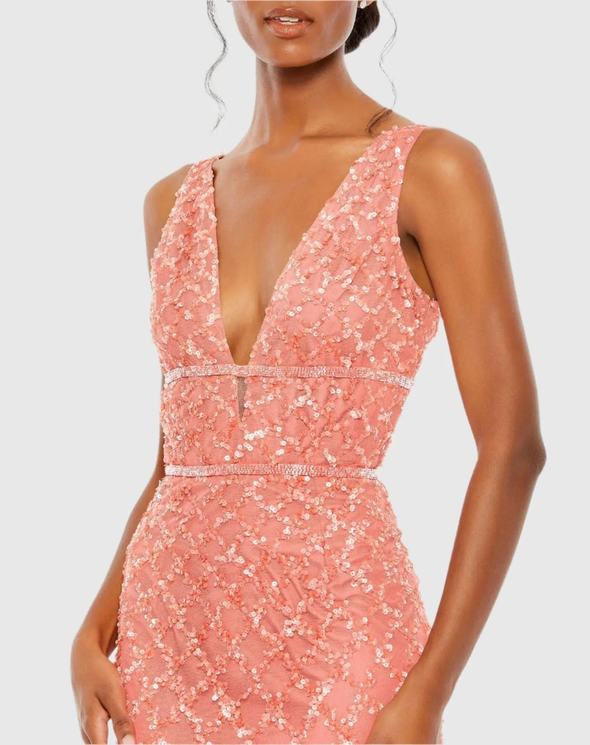 Women's Pink Dress Sequin Sleeveless