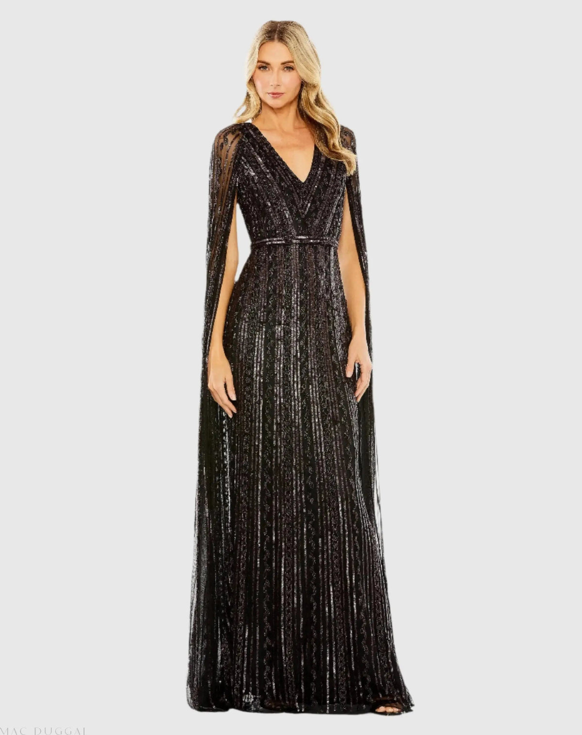 Women's Dress Sequin - Cape Sleeves