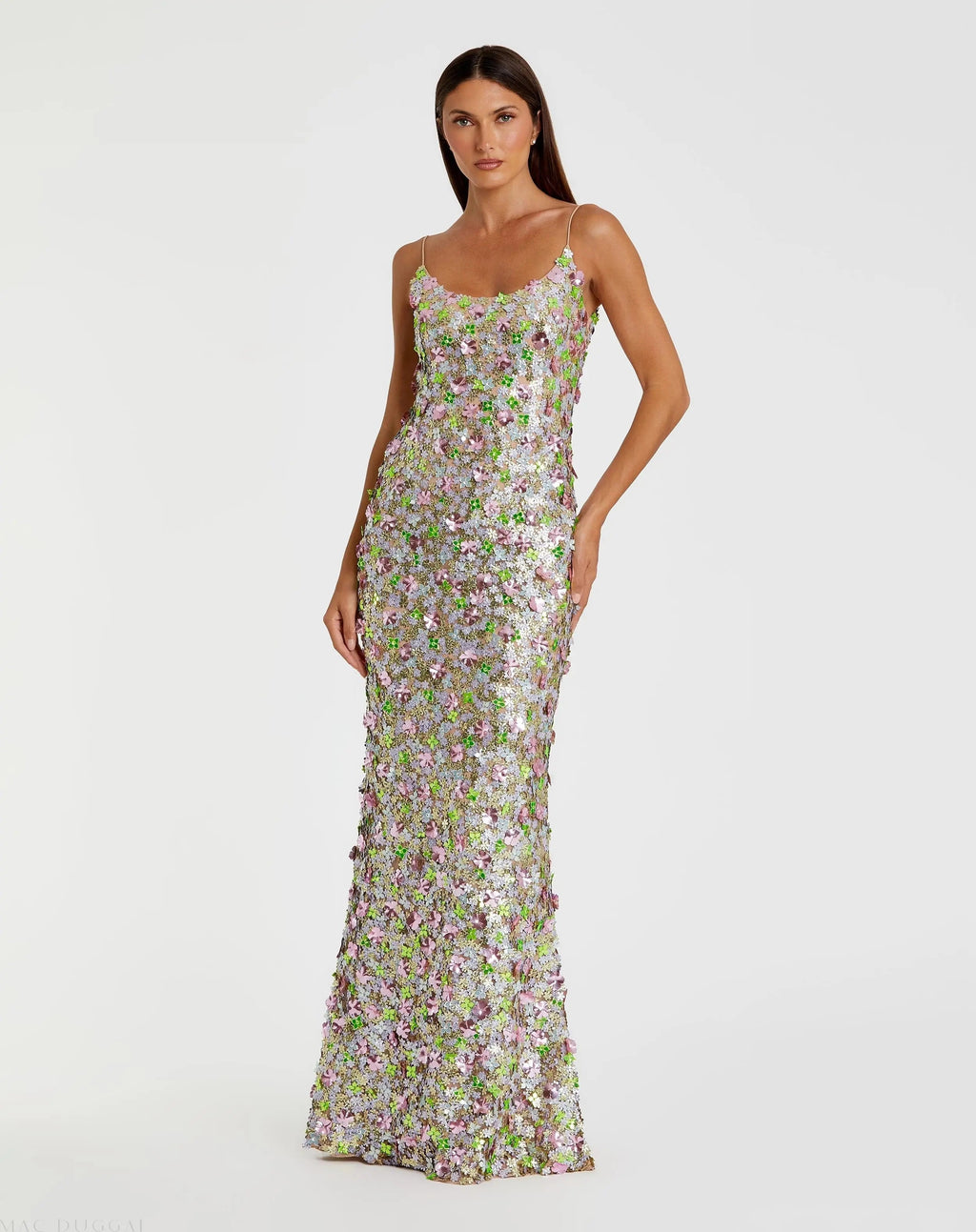 Women's Dress Floral Sleeveless - Black Sequin Mesh
