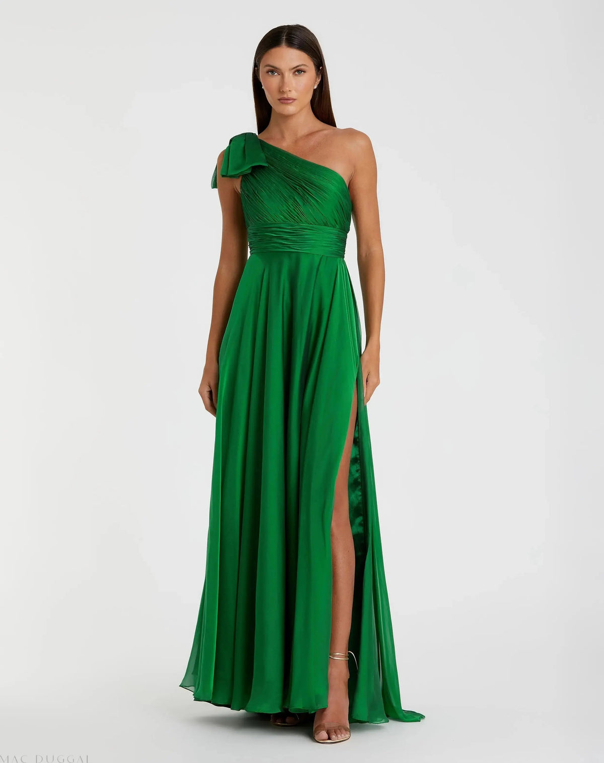 Women's Dress One Shoulder - One-Shoulder Pleated