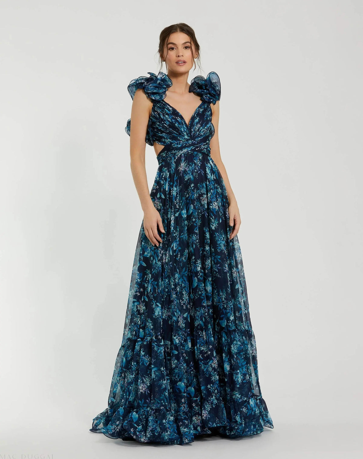 Women's Dress Floral - Lace Ruched