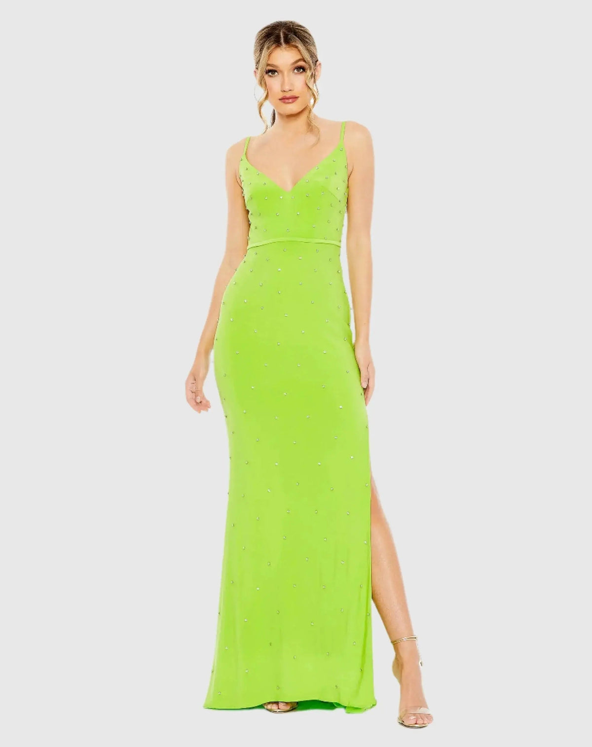 Women's Dress - Neck Gown - V Neck Gown
