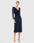 Women's Midi Dress - Floral Mesh