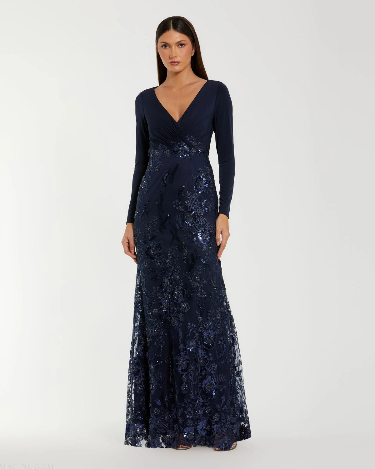 Women's Navy Dress - Navy Floral