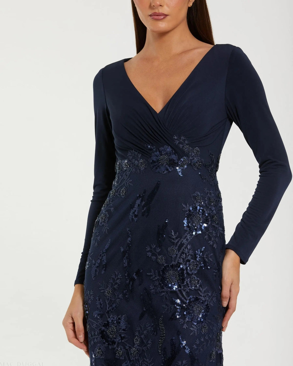 Women's Navy Dress - Navy Floral