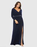 Women's Dress - Sleeve Gown - Long Sleeve Gown