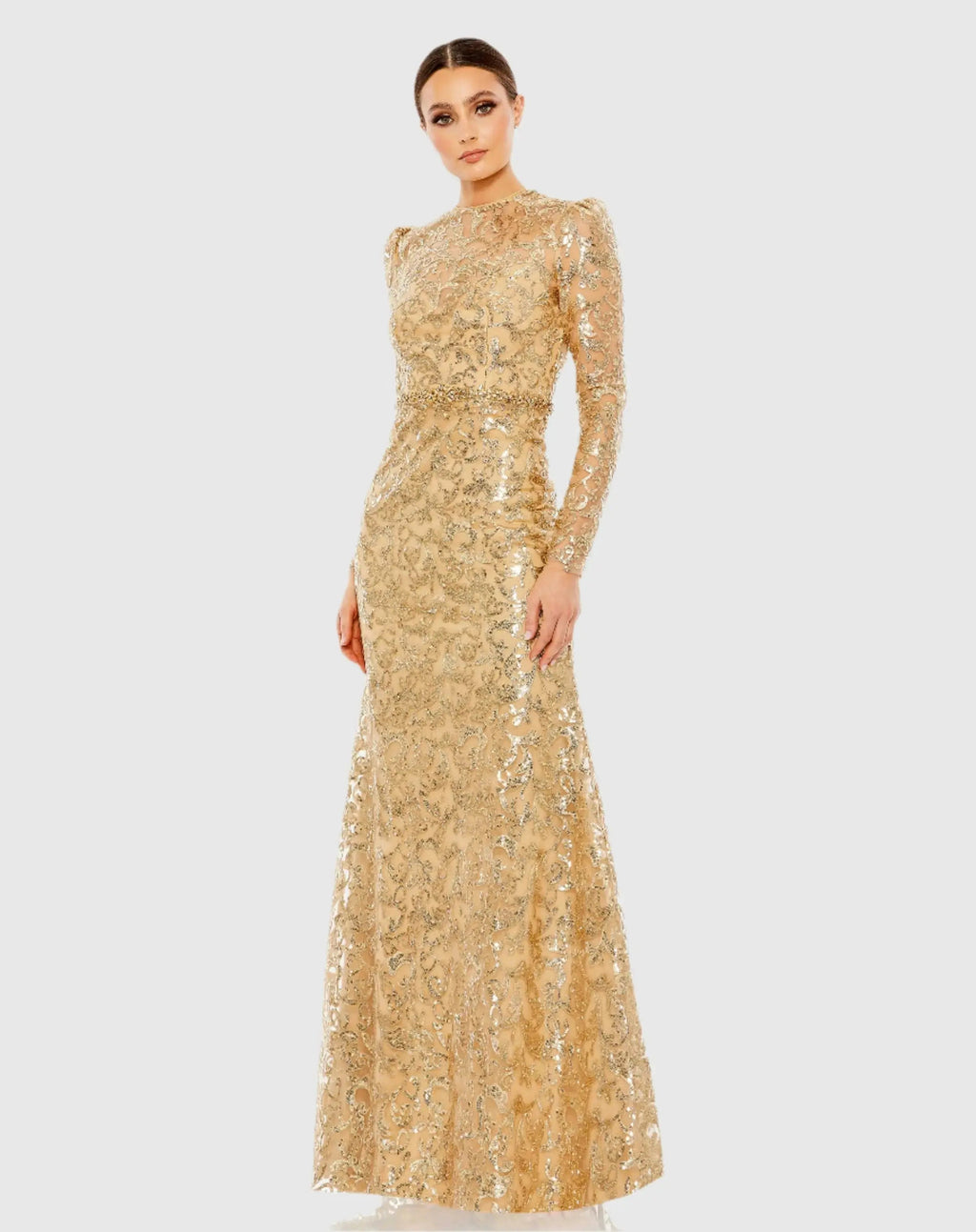 Women's Gold Dress - Gold Sequin