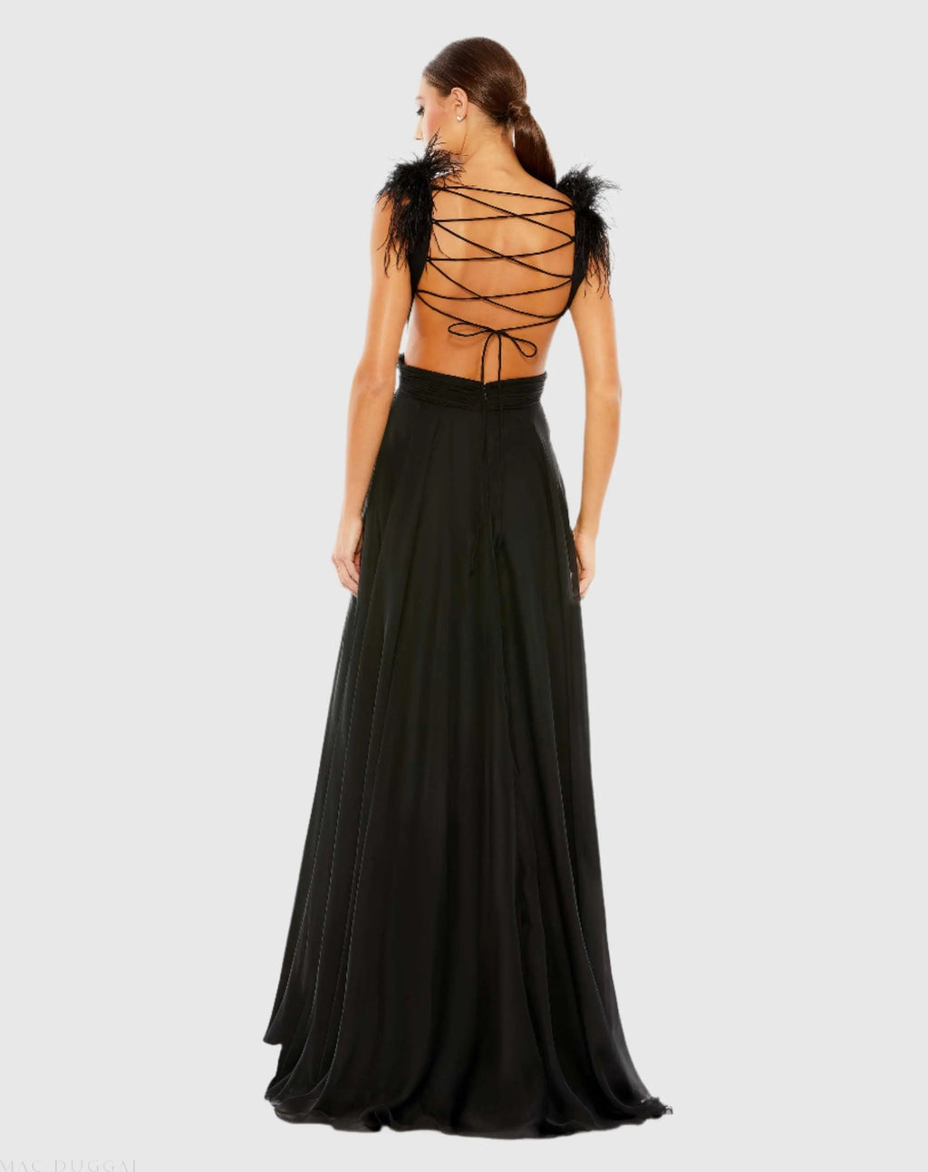Women's Black Dress - Black Lace Cutout