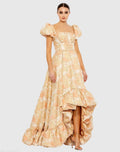 Women's Orange Dress Floral
