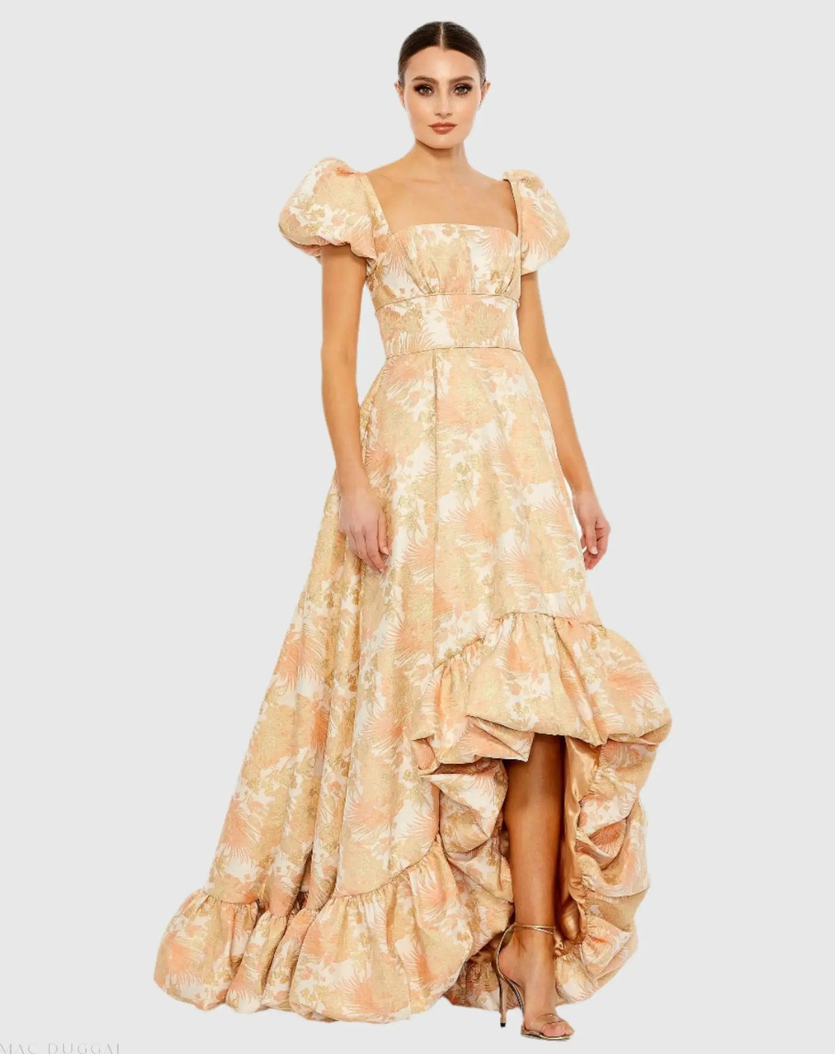 Women's Orange Dress Floral