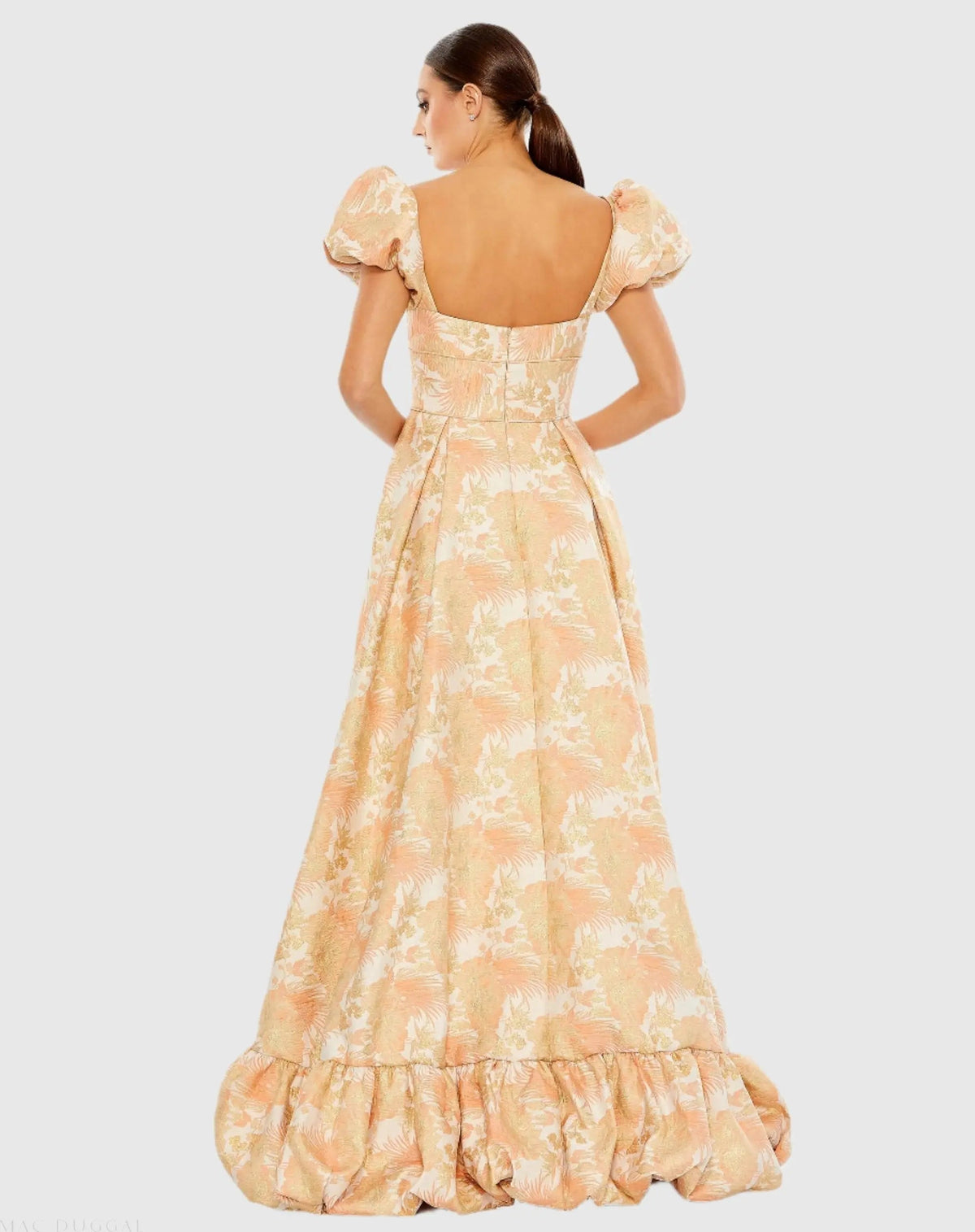 Women's Orange Dress Floral