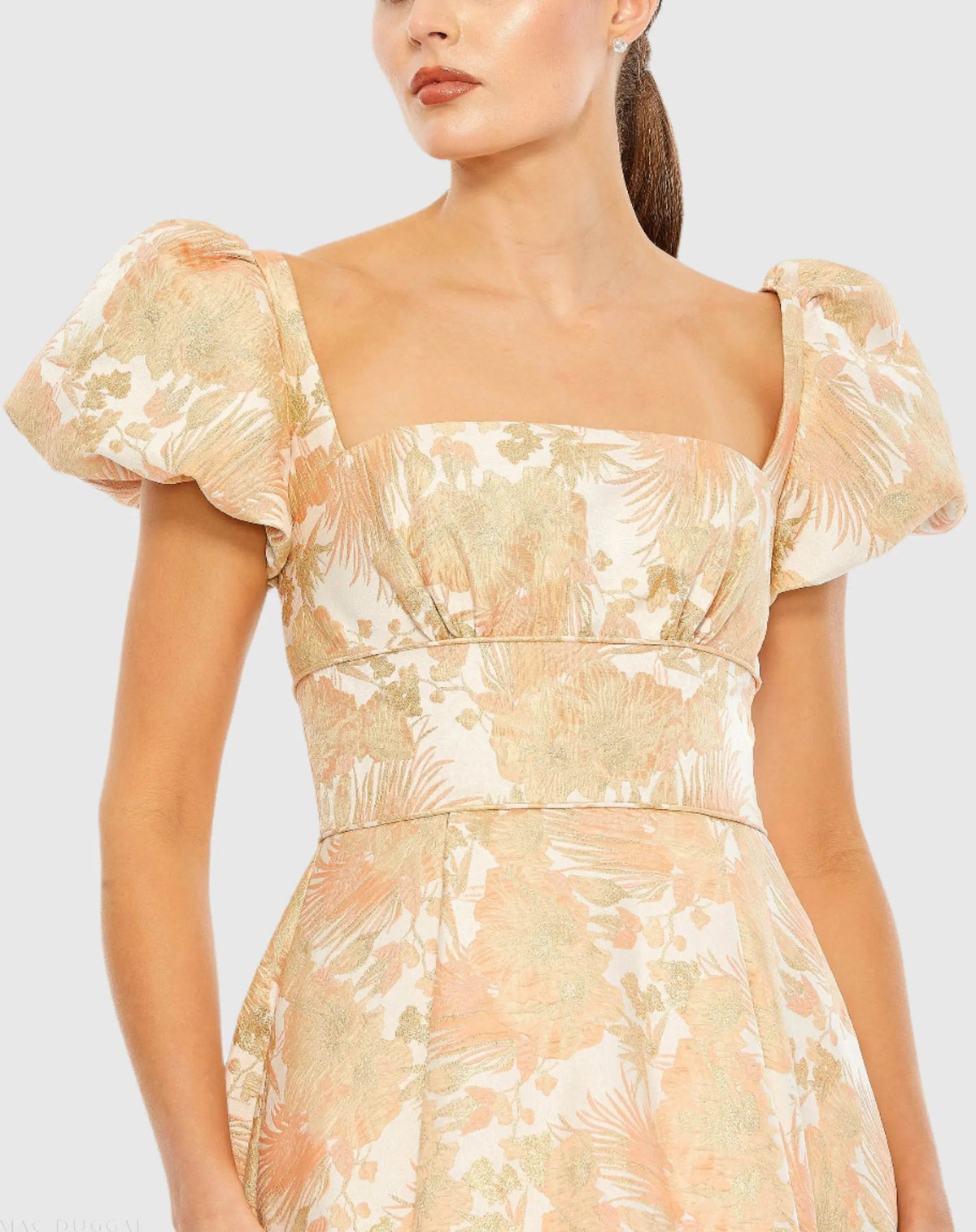 Women's Orange Dress Floral