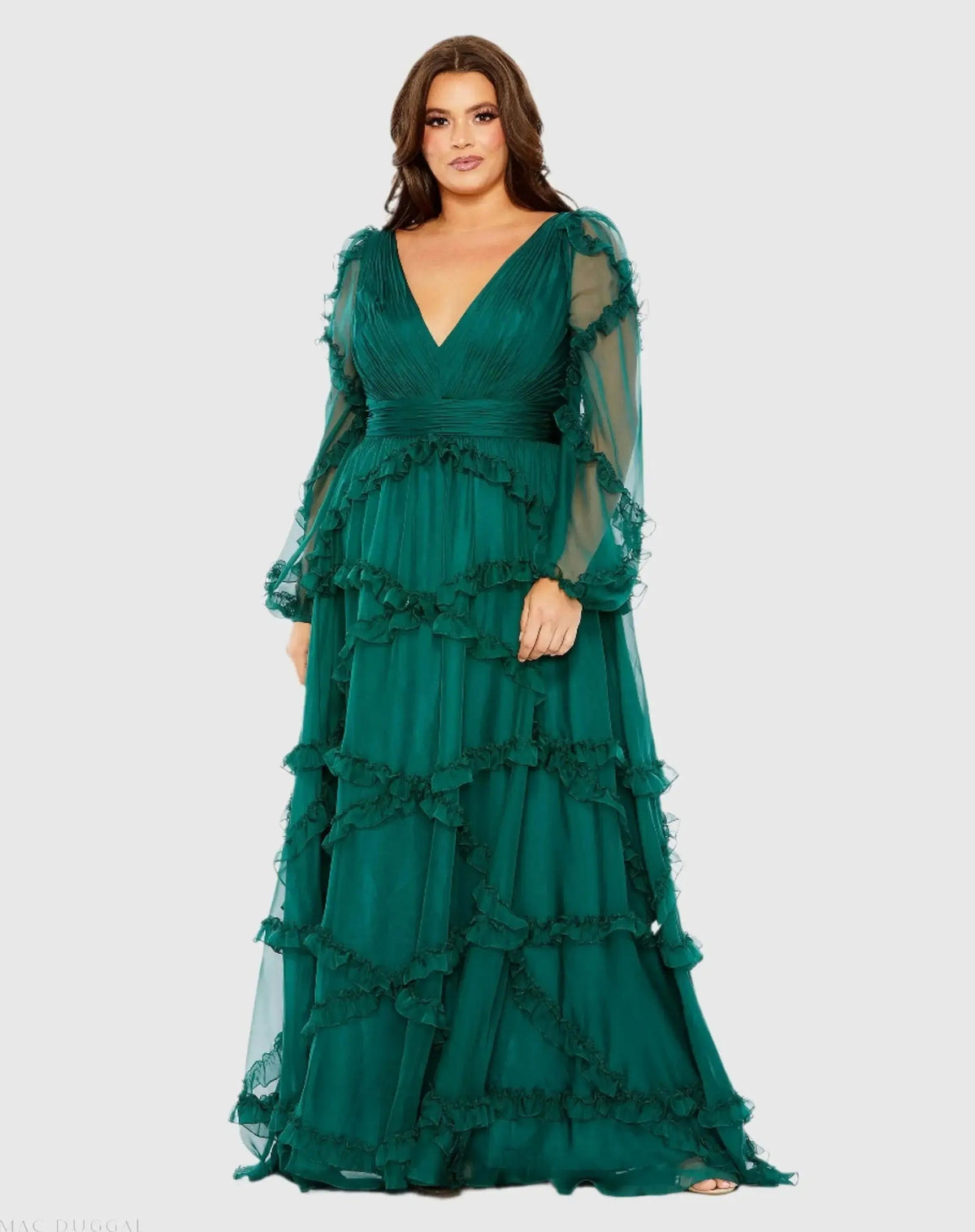 Women's Dress - Sleeve Gown - Puff Sleeve Gown
