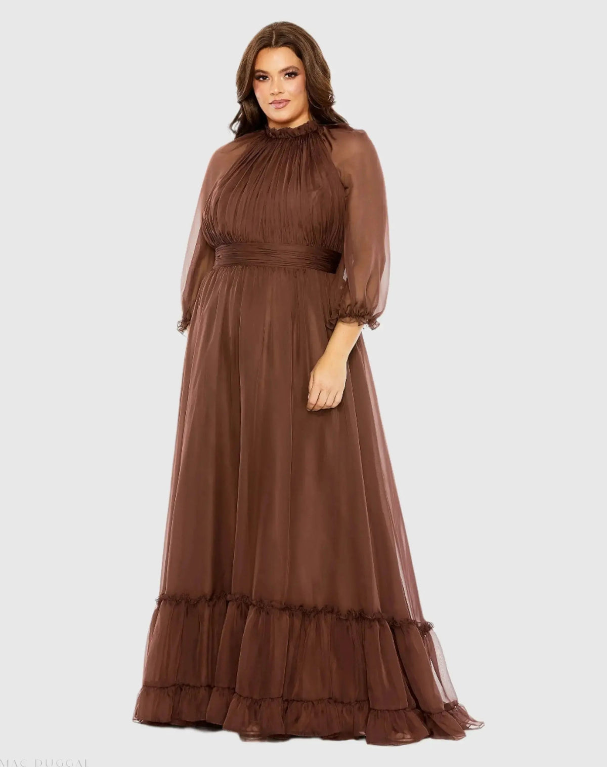 Women's Dress - Ruffle Pleated