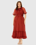 Women's Red Dress - 68428 Redwood