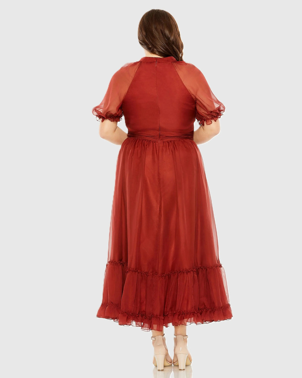 Women's Red Dress - 68428 Redwood