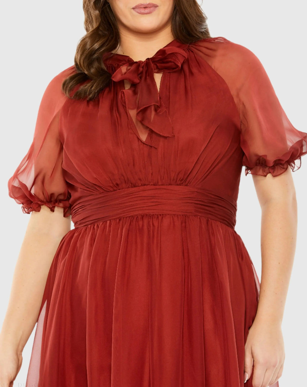 Women's Red Dress - 68428 Redwood