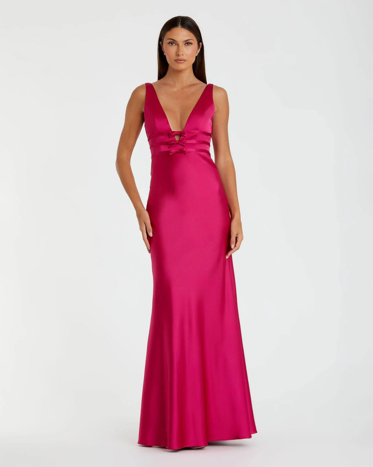 Women's Pink Dress Satin Sleeveless