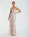 Women's Pink Dress Floral - Pink Lace Sequin