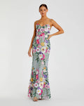 Women's Green Dress Floral Sleeveless - 68897