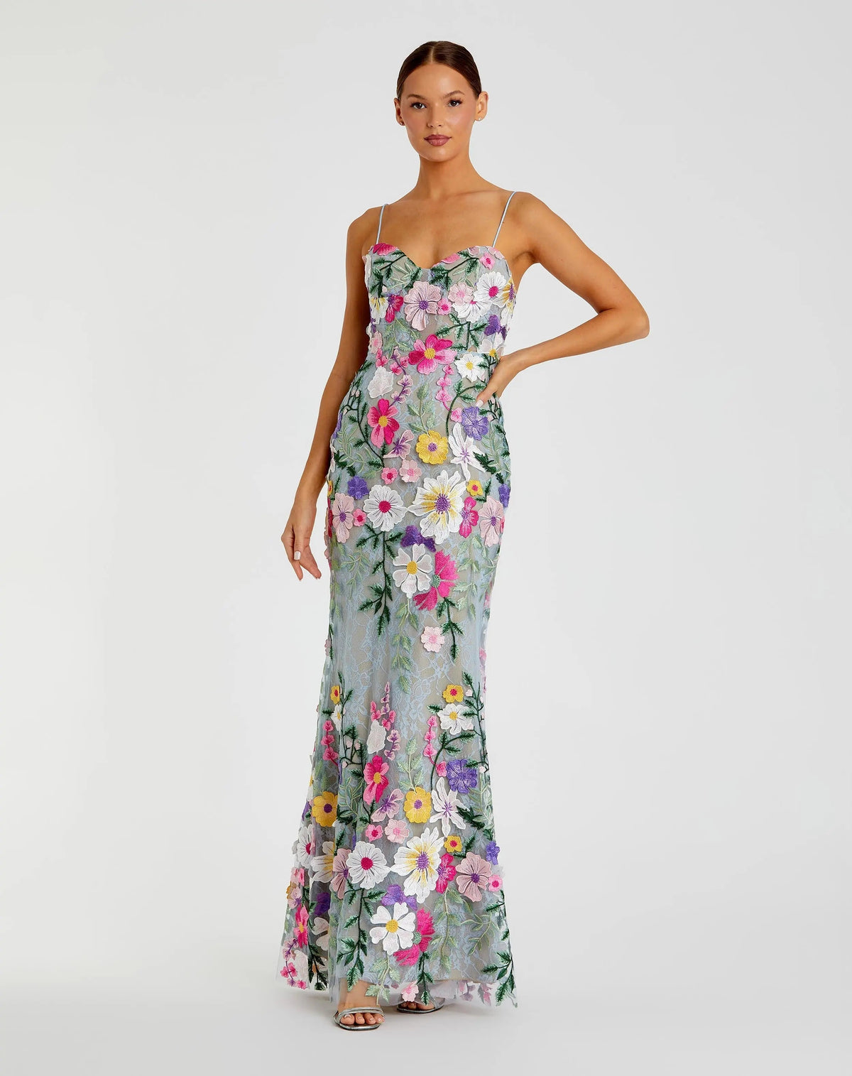 Women's Green Dress Floral Sleeveless - 68897