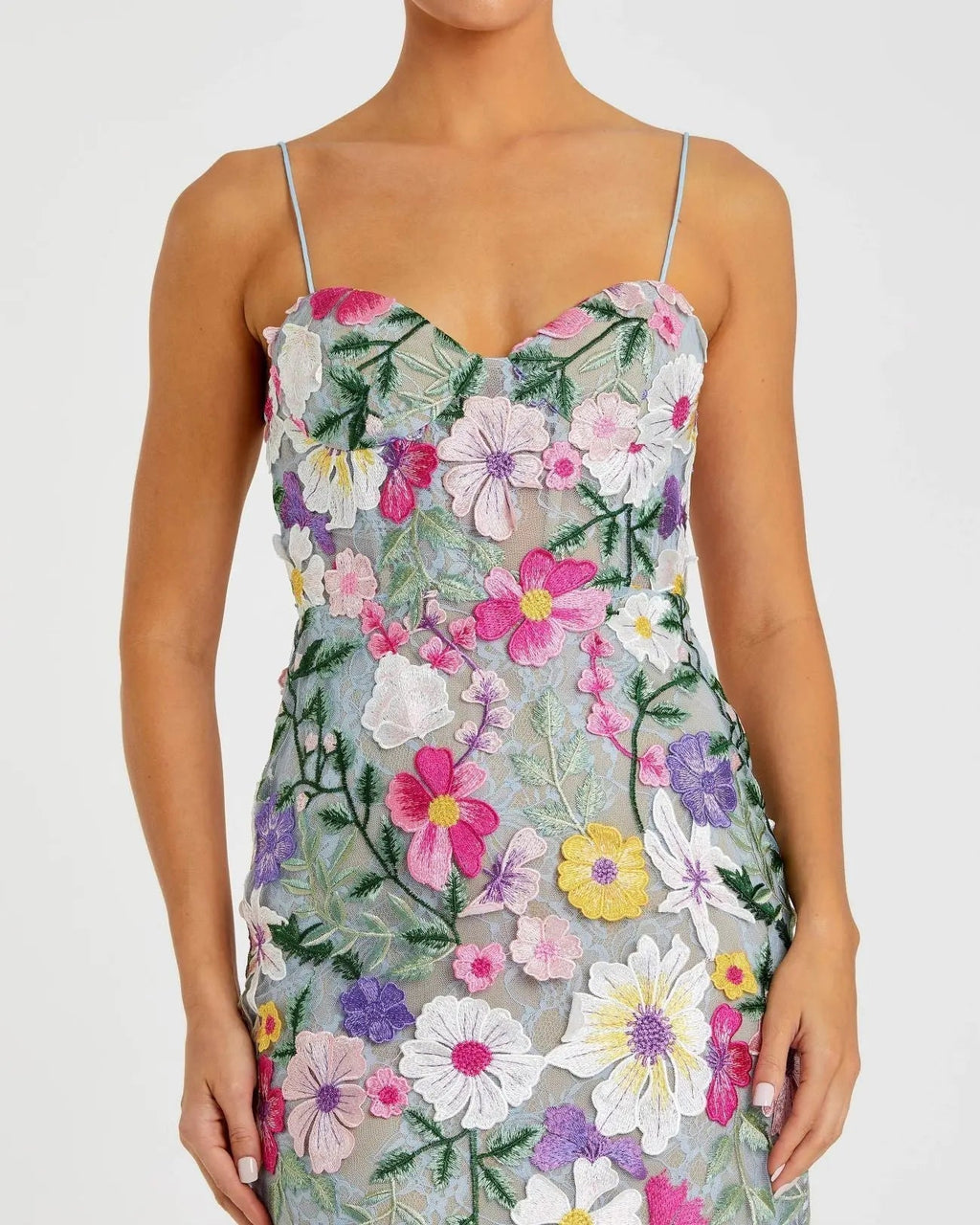 Women's Green Dress Floral Sleeveless - 68897