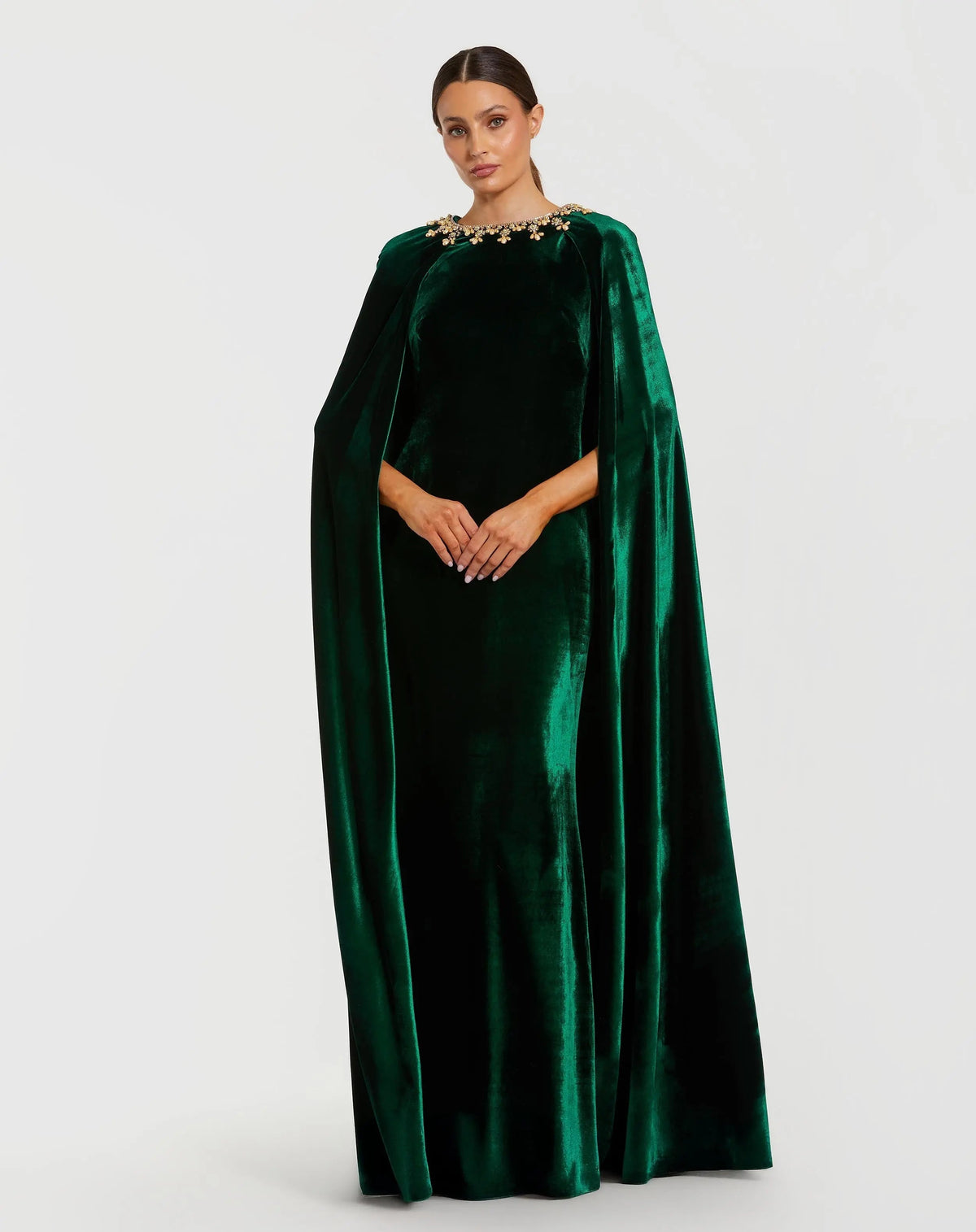 Women's Green Dress Velvet - Black