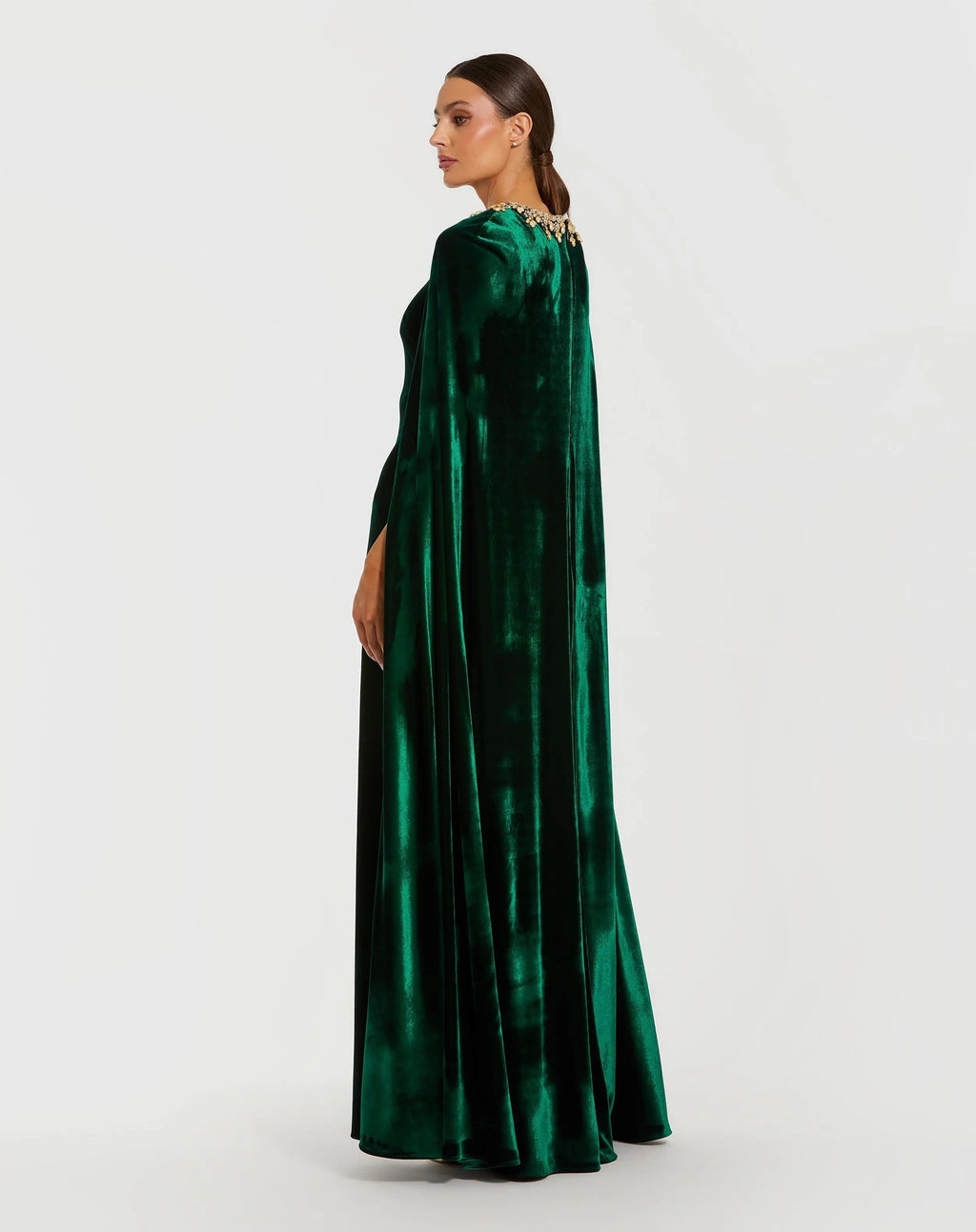 Women's Green Dress Velvet - Black