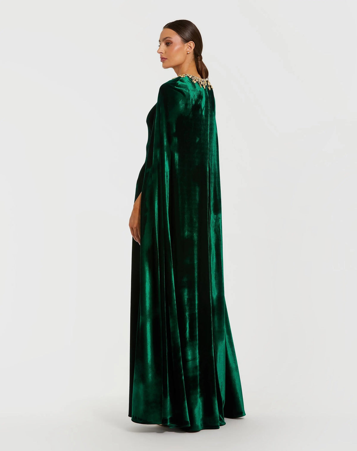 Women's Green Dress Velvet - Black