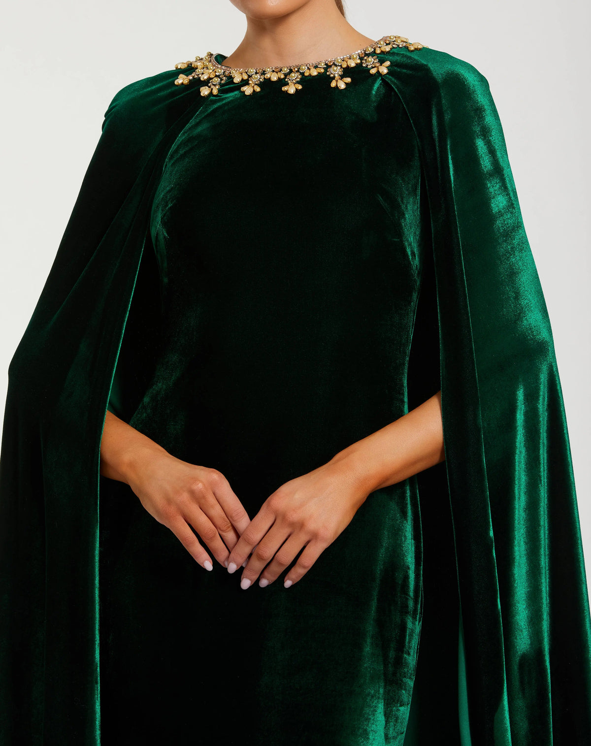 Women's Green Dress Velvet - Black