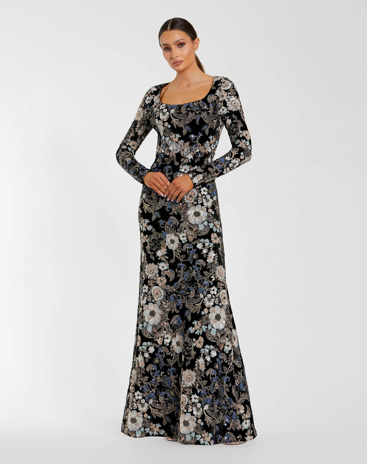Women's Black Evening Dress Velvet for Evening & Special Occasions