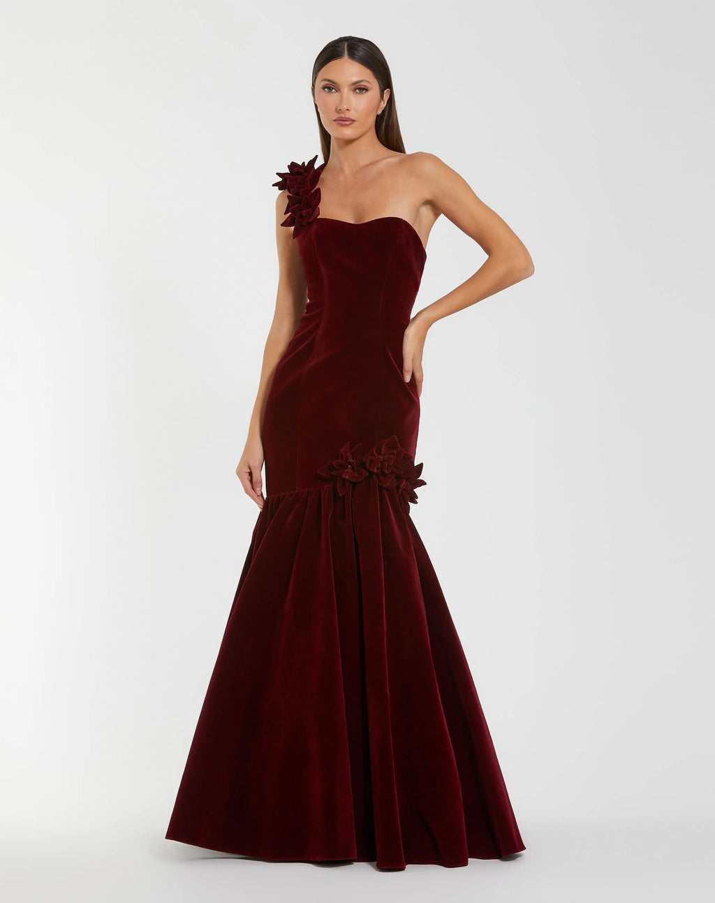 Women's Dress One Shoulder Velvet