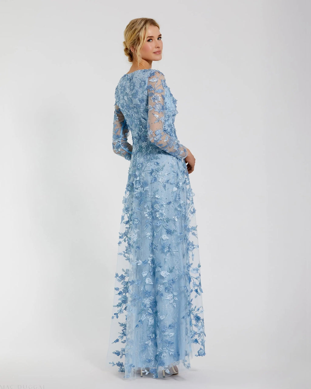 Women's Blue Dress Floral - 70224 1