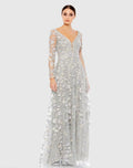 Women's Gray Dress Floral