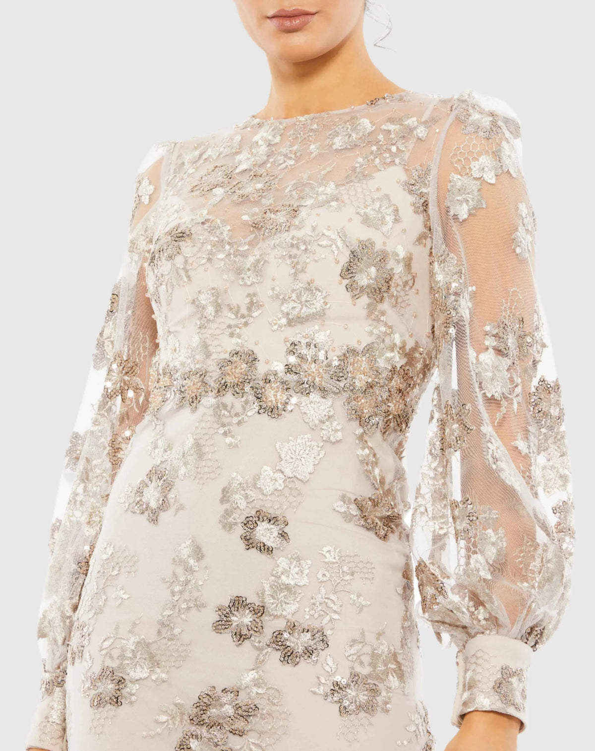 Women's Beige Midi Dress - 70237