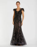 Women's Dress - Trumpet Gown - Neck Trumpet Gown