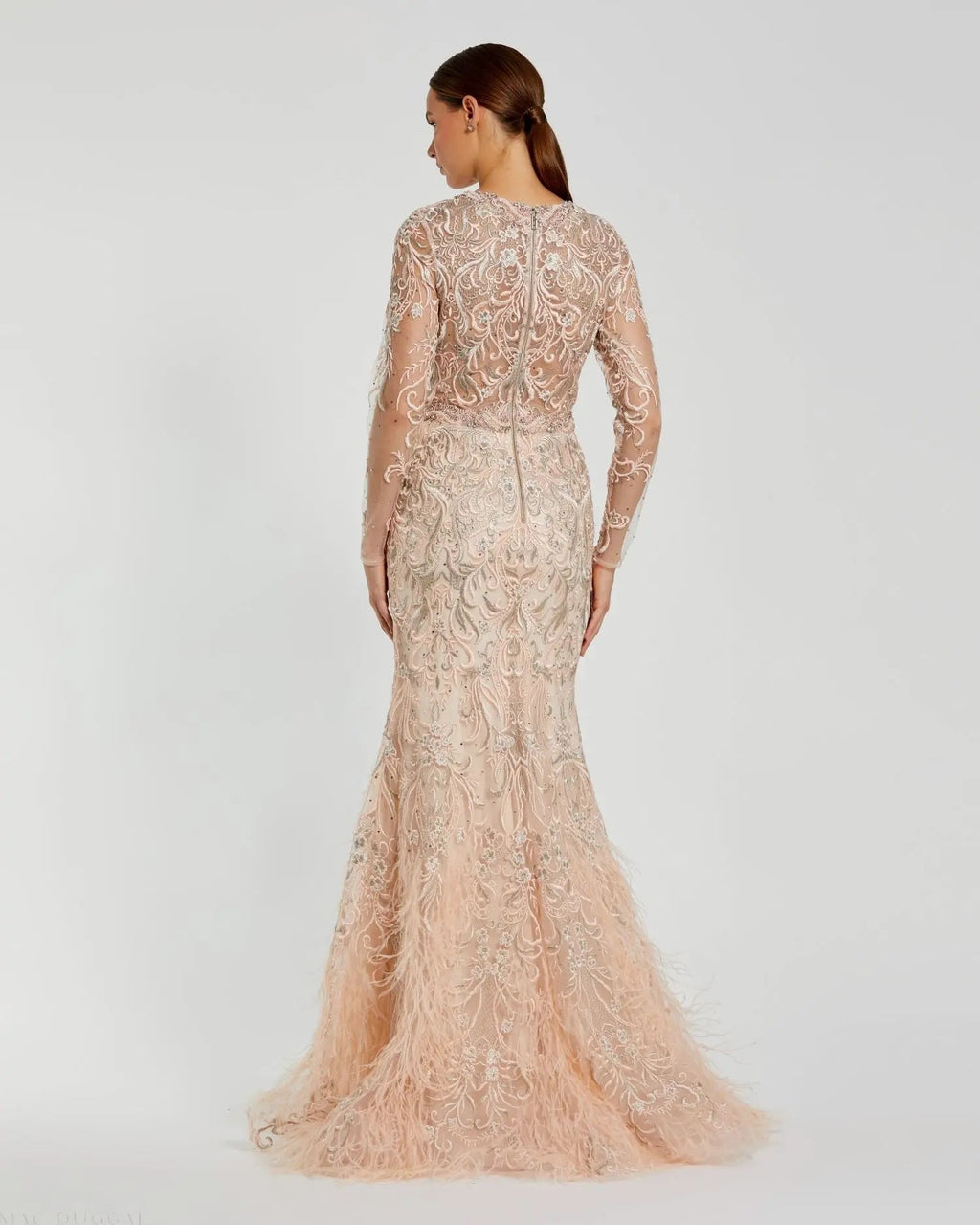 Women's Pink Dress - Red Lace Sequin