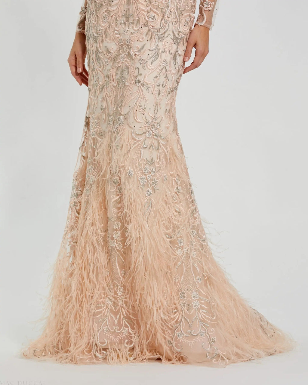 Women's Pink Dress - Red Lace Sequin