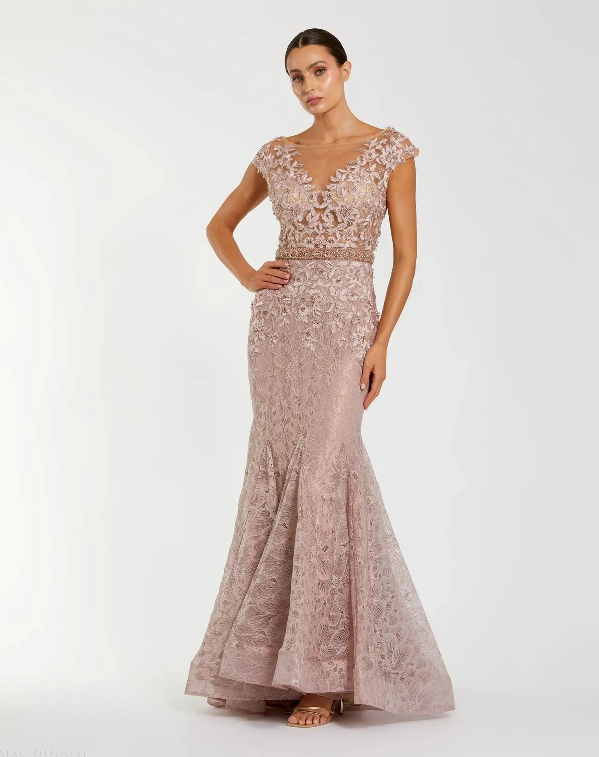 Women's Dress - Mermaid Gown - Detail Mermaid Gown