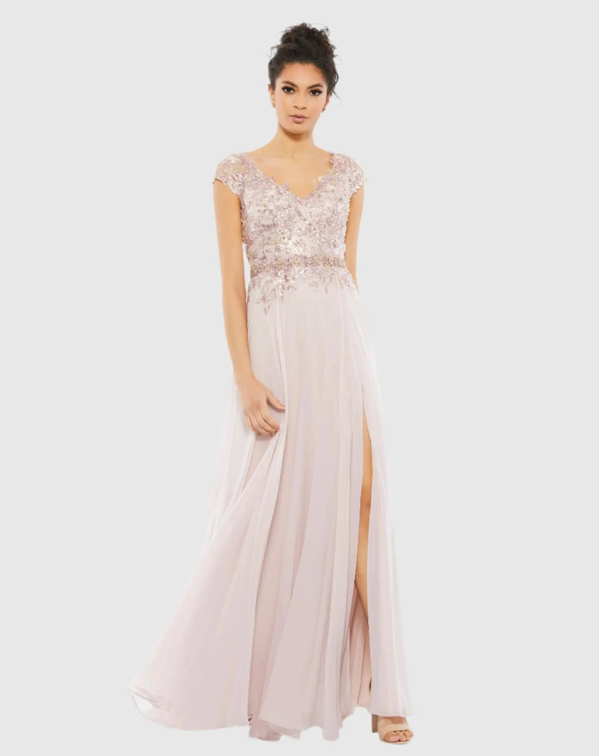 Women's Pink Dress - Flowy Gown