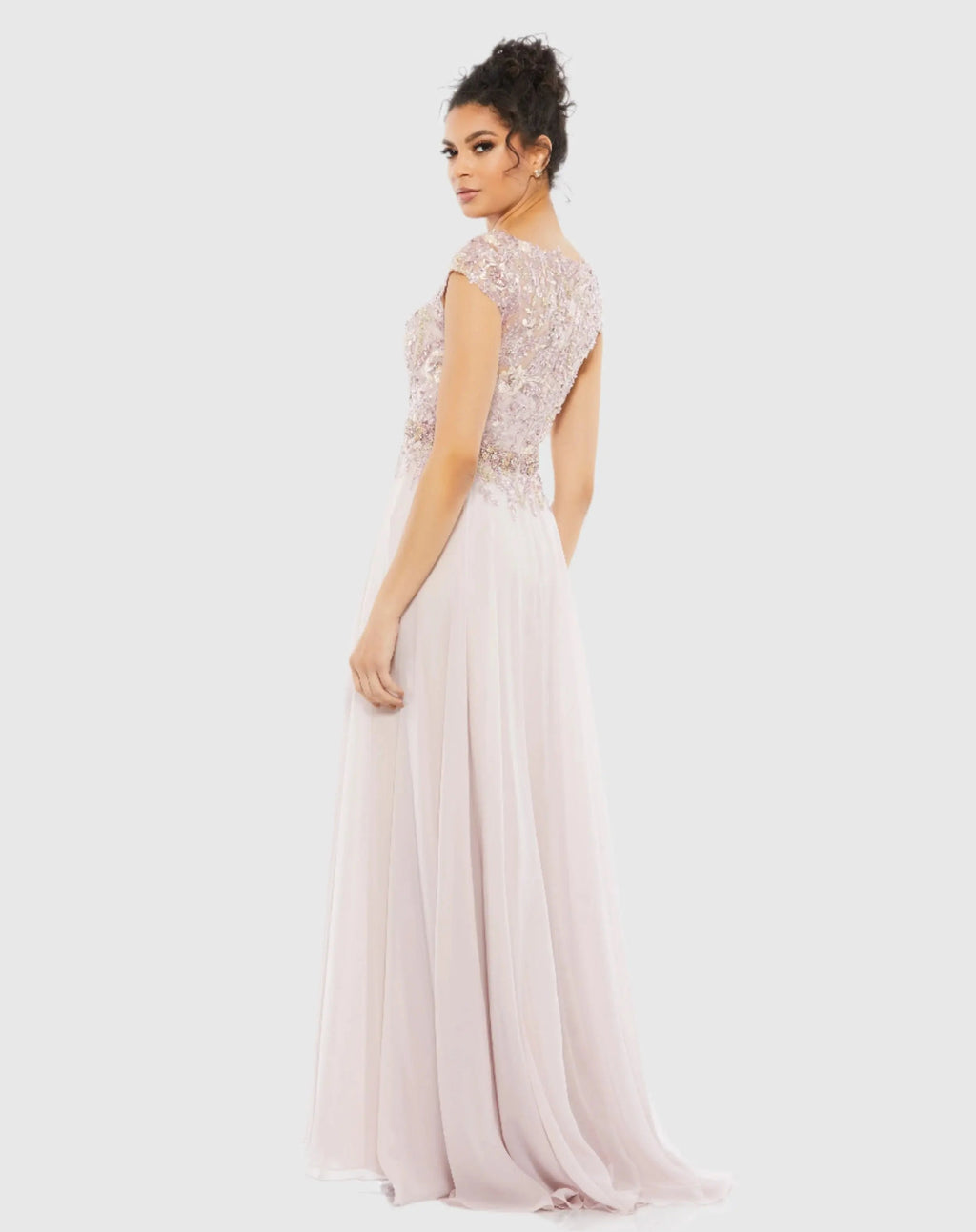 Women's Pink Dress - Flowy Gown