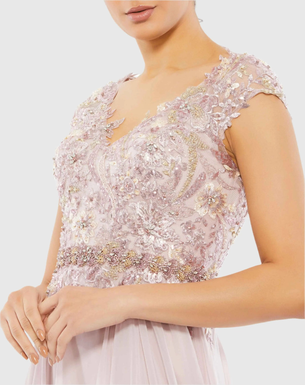 Women's Pink Dress - Flowy Gown