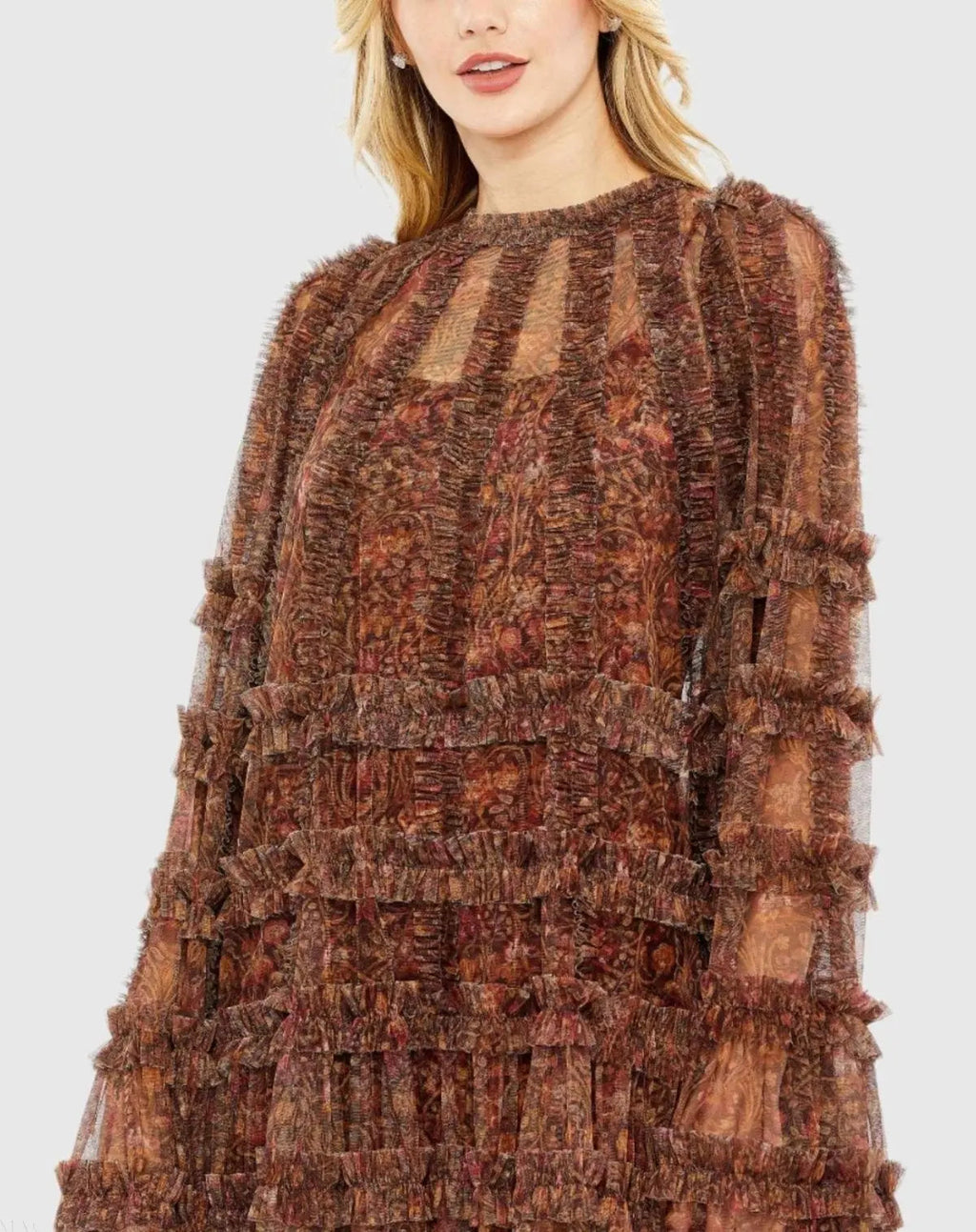 Women's Brown Dress Floral