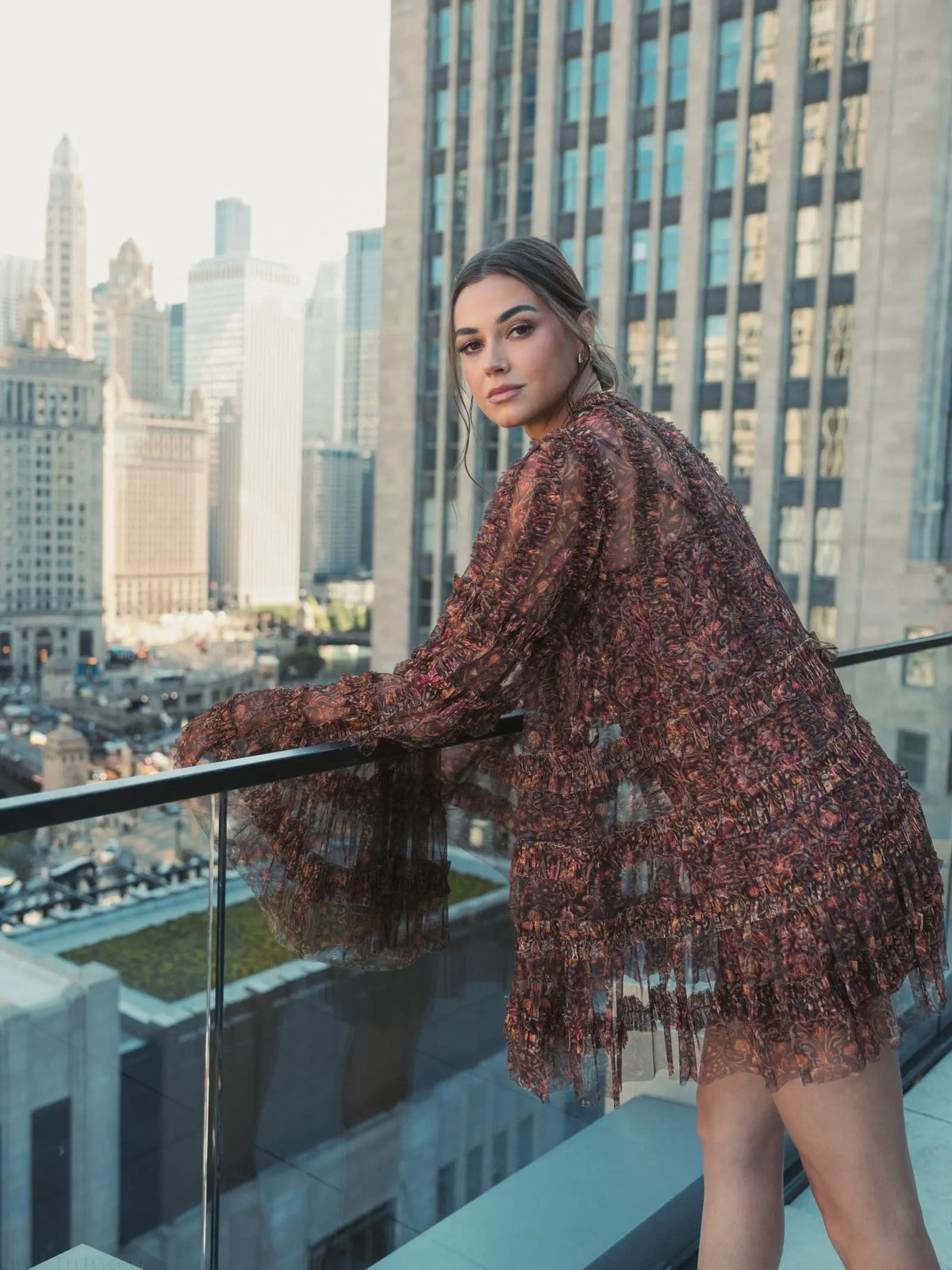 Women's Brown Dress Floral
