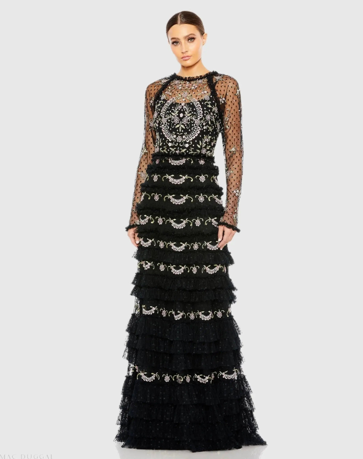 Women's Dress Floral - Tired Gown