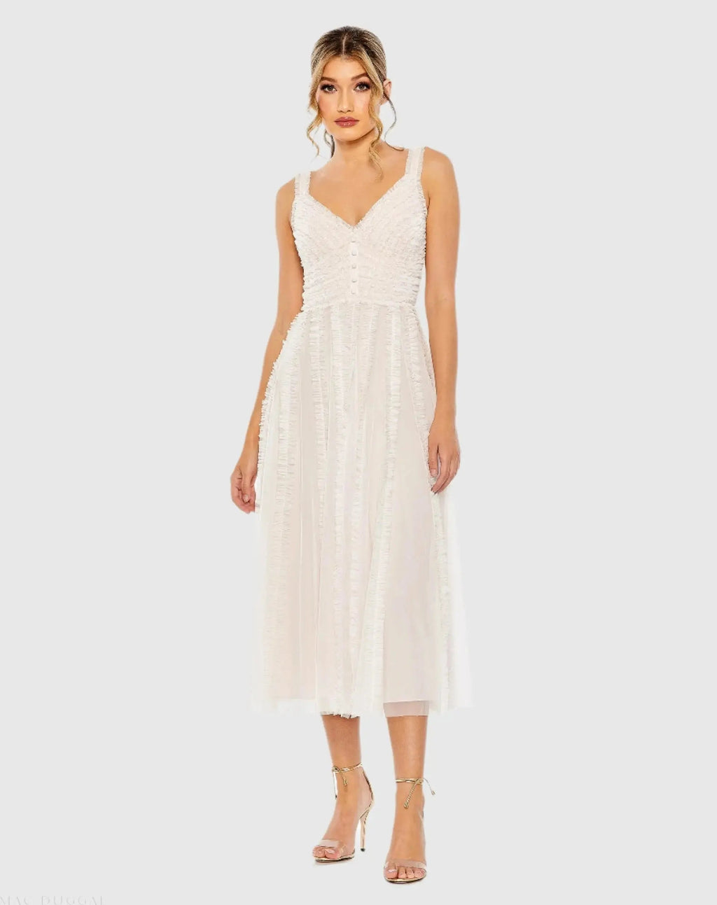 Women's Pink Dress Sleeveless - 8056 Oyster