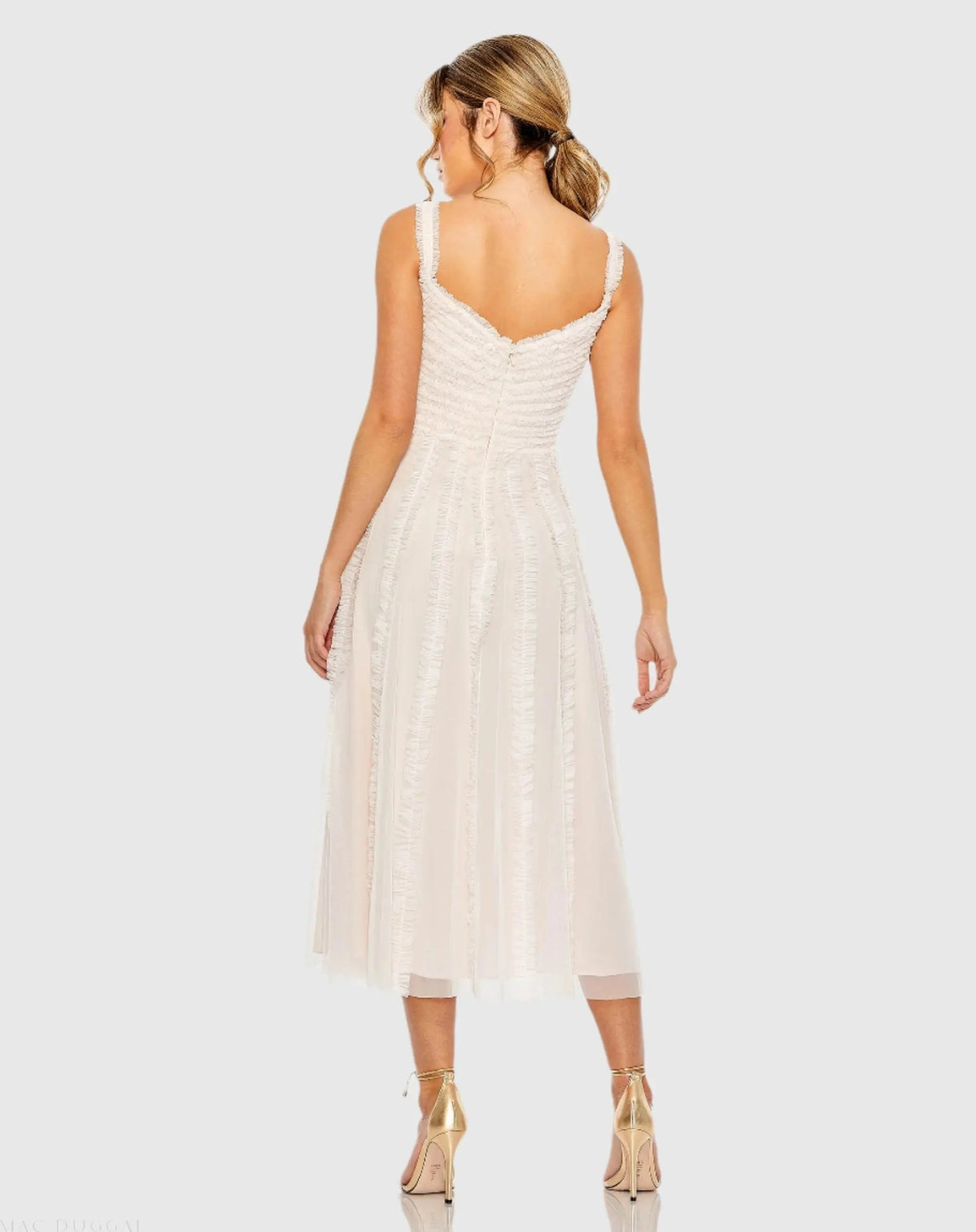 Women's Pink Dress Sleeveless - 8056 Oyster