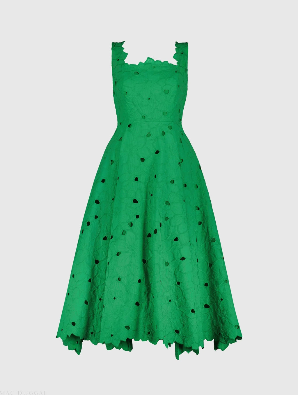 Women's Green Midi Dress Floral - Green